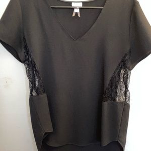 Black tshirt blouse size M
